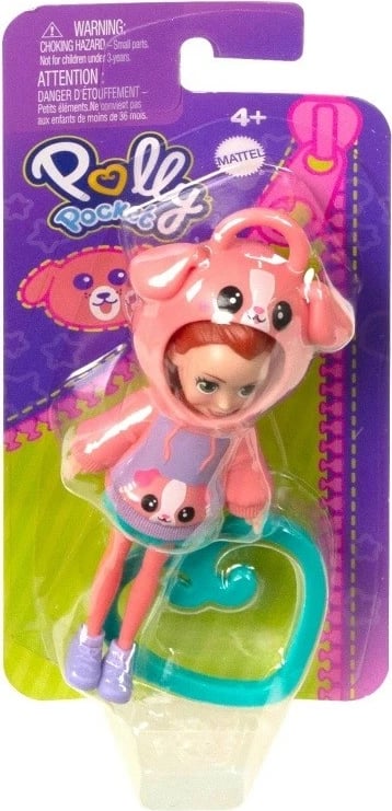 Figurinë Polly Pocket Piglet, Mattel, HKV98/HKW01, plastikë, rozë