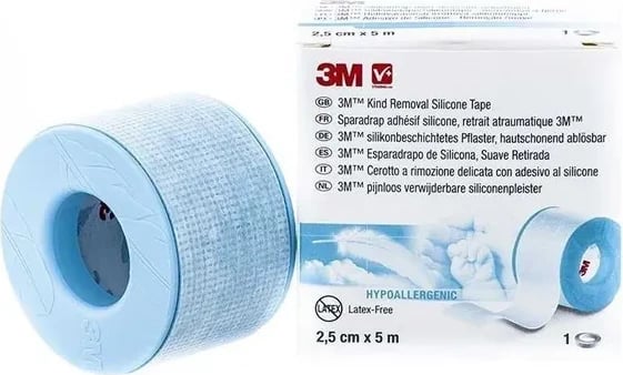 Esparadrap silikoni 3M hypoallergenic 2.5cm x 5m unisex