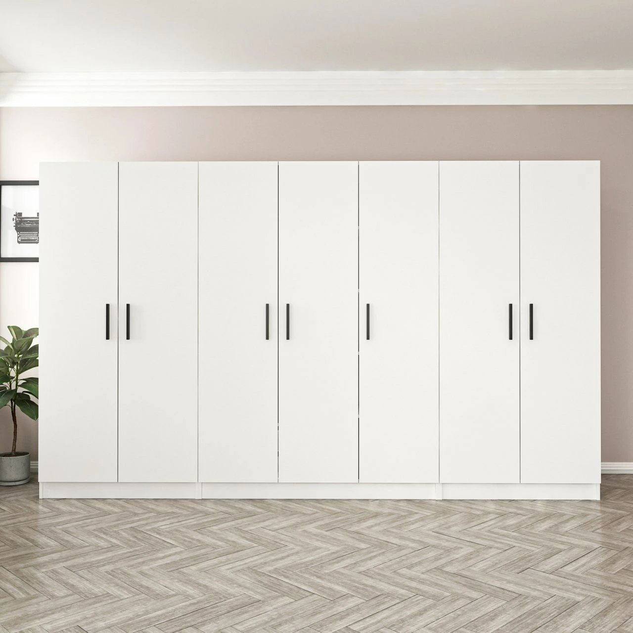 Dollap i bardhë për rroba, Skye Decor, Kale - 2219