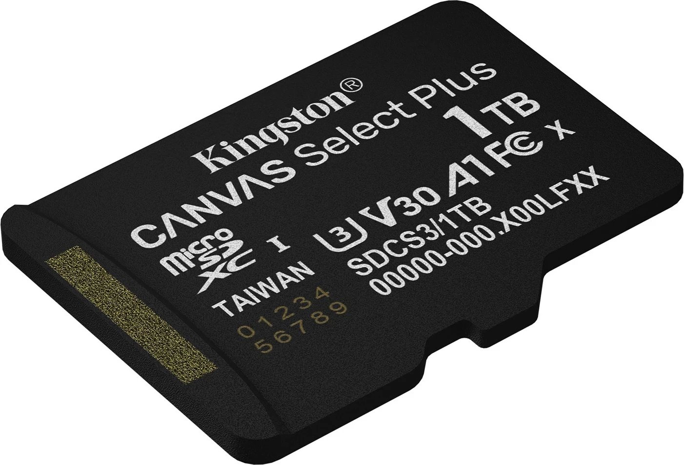 Kartelë memorie microSDXC Kingston Canvas Select Plus Gen3 1TB me adapter, e zezë