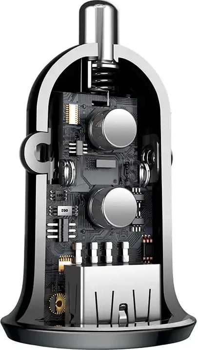 Karikues veture Baseus Grain Pro CCALLP-01, 2x USB-A, 24W, argjend