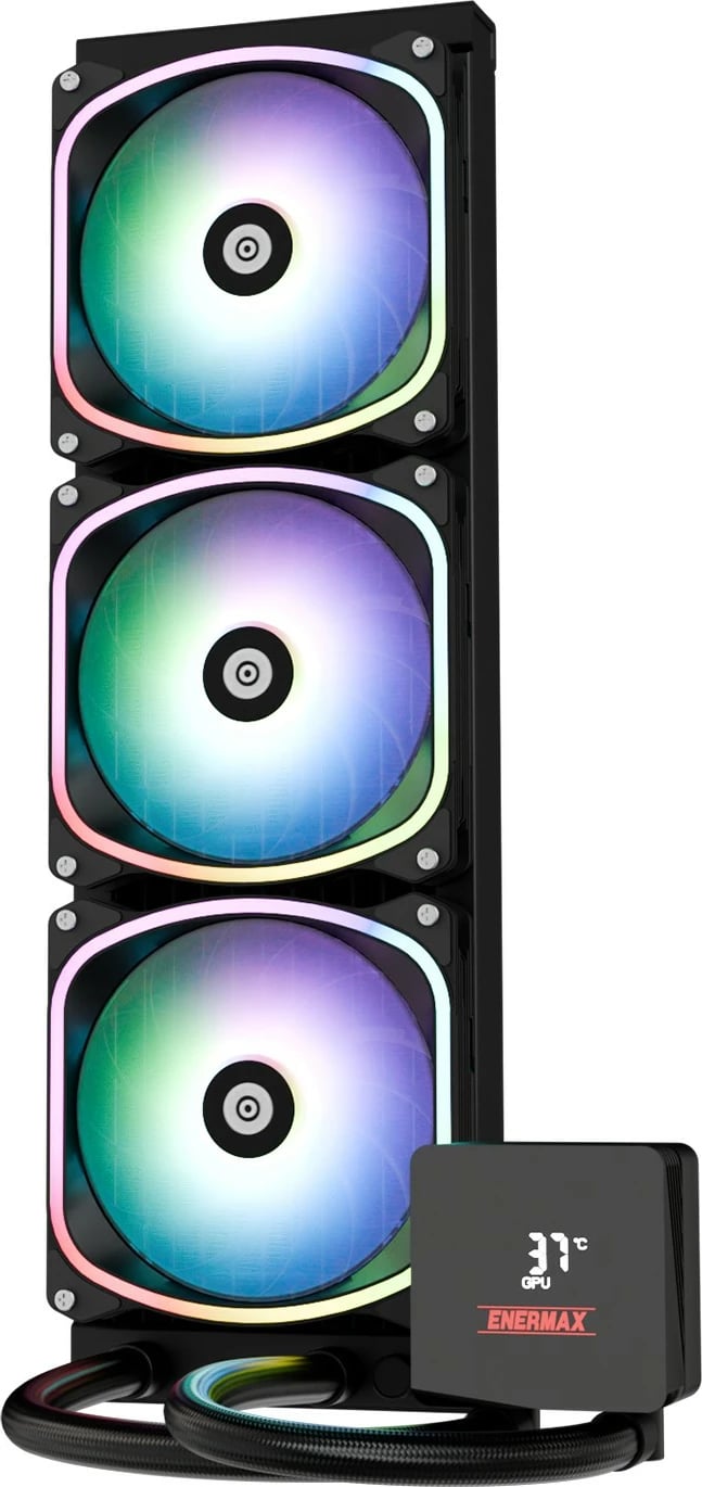 Ftohës uji Enermax Aquafusion II 360mm ARGB, i zi