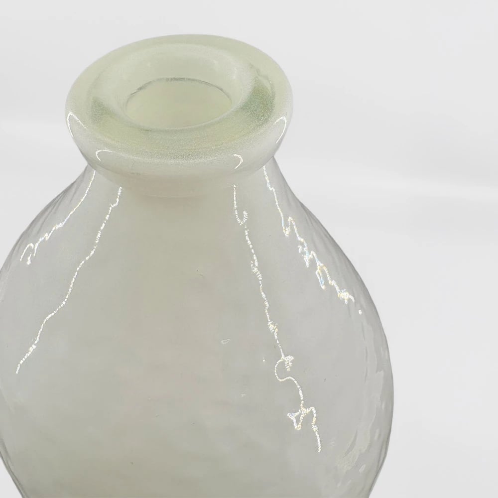 Vazo qelqi e bardhë, 22x22x35.5cm