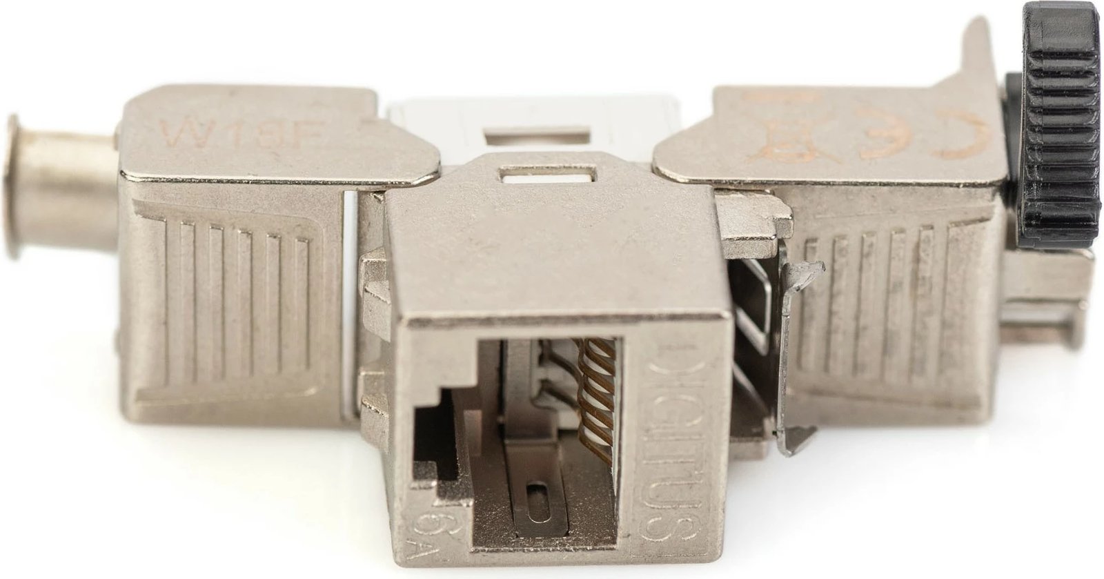 Keystone modul Digitus DN-93619-24, Cat6A, shielded, RJ-45, set 24 copë, argjendtë