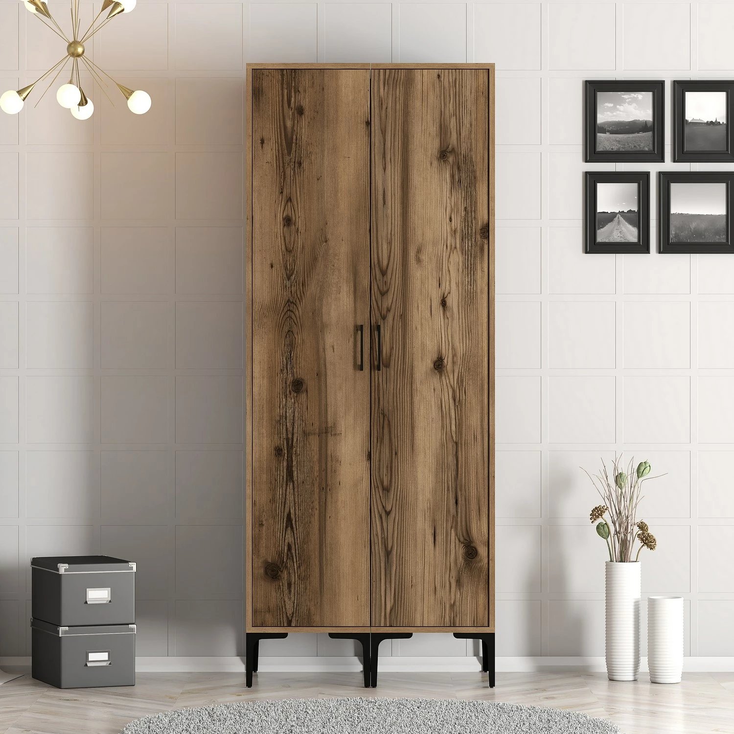 Dollap Skye Decor, ngjyrë arre, Kumsal SS