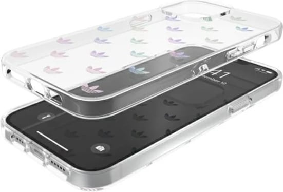 Mbështjellës Adidas OR SnapCase ENTRY për iPhone 13 Pro Max 6.7", shumëngjyrësh, transparent