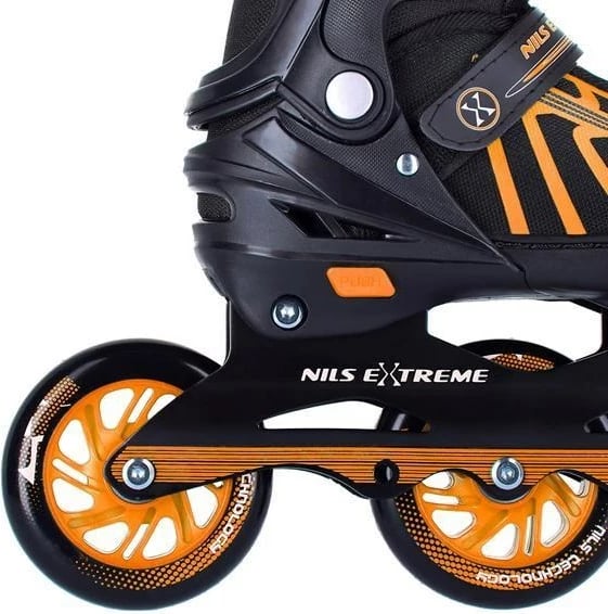 Patina NILS eXtreme NA18812, e zezë dhe portokalli, përmasa 34-38