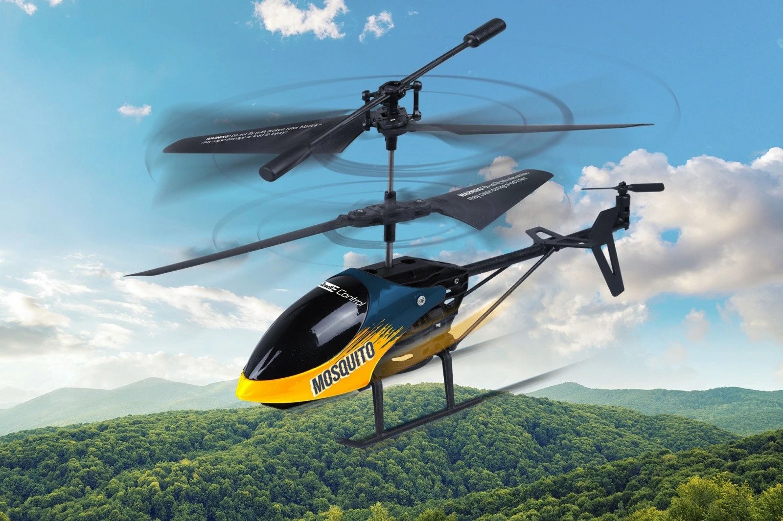 Helikopter me telekomandë Revell RC Mosquito, plastikë, i zi/kaltër/verdhe