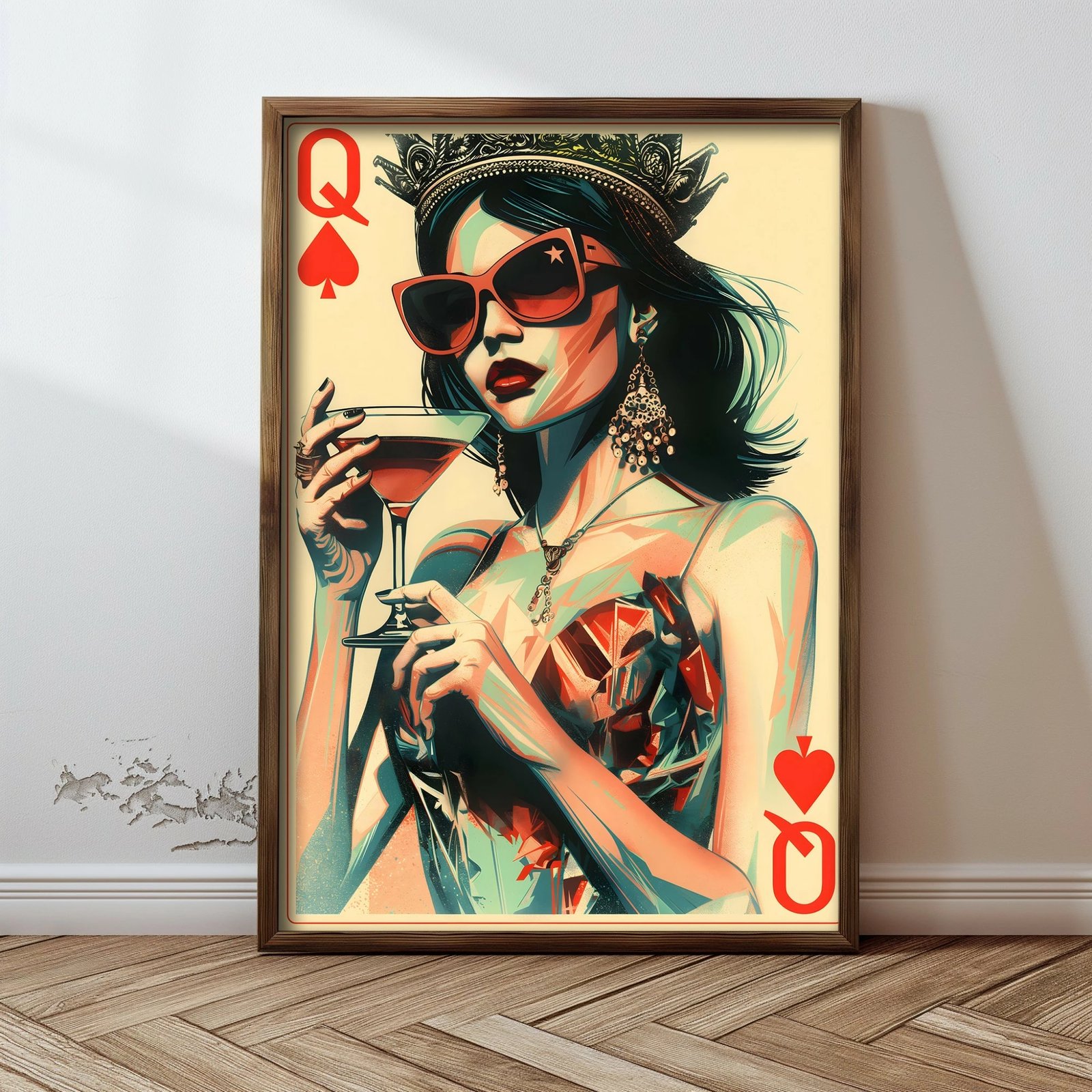 Pikturë dekorative me kornizë MDF, Wallity, GE114-L, shumëngjyrëshe