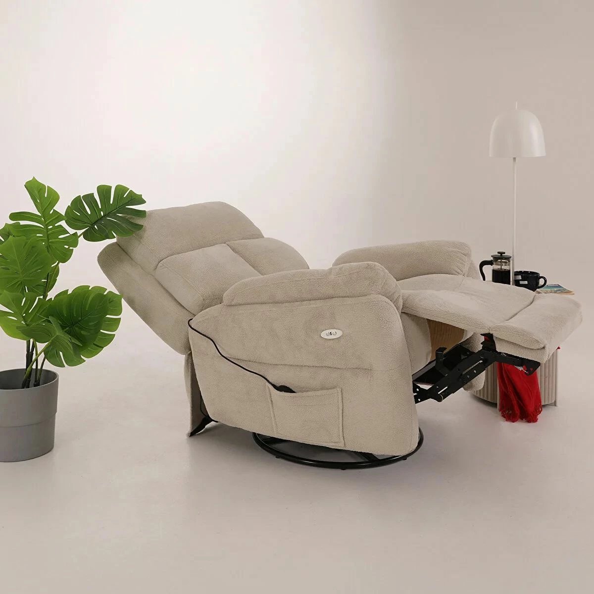 Karrige relaksuese elektrike Comfera, krem, Atelier del Sofa
