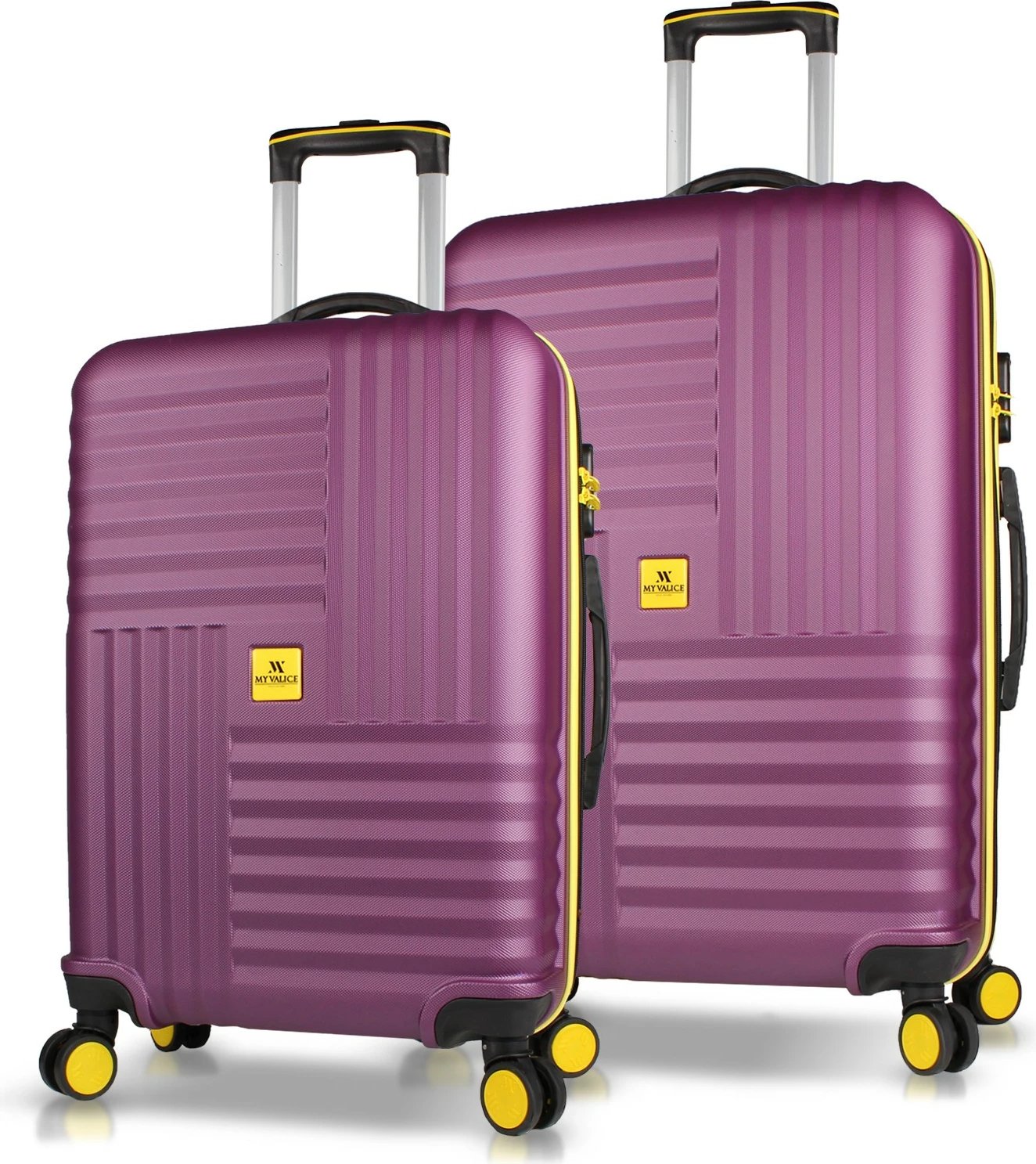 Set valixhesh (2 copë), ngjyrë damson, Zoozie Bags, 8432