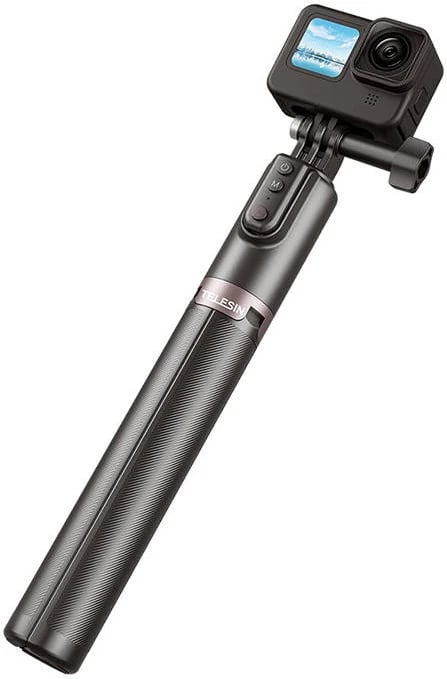 Selfie stick me tripod Telesin TE-RCSS-003, 130cm, me telekomandë, i zi