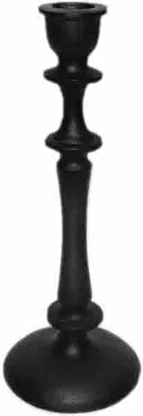 Mbajtëse qirinjsh TUNN, alumin i zi, 10x10x24 cm