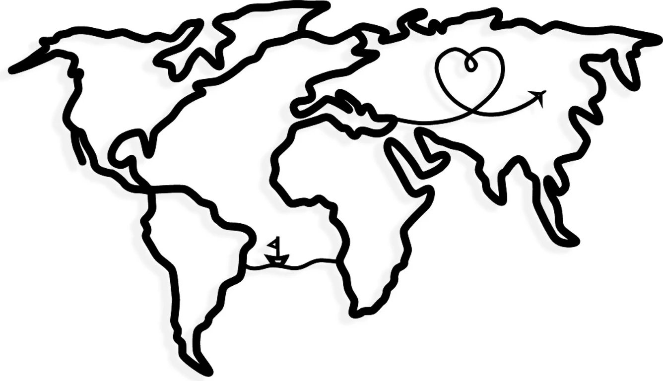 Aksesor dekorativ metalik për mur Wallity, Stella