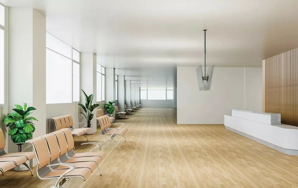 Mbajtës tavani për TV Neomounts CL35-340BL22, 23-42 inç, 45 kg, i zi