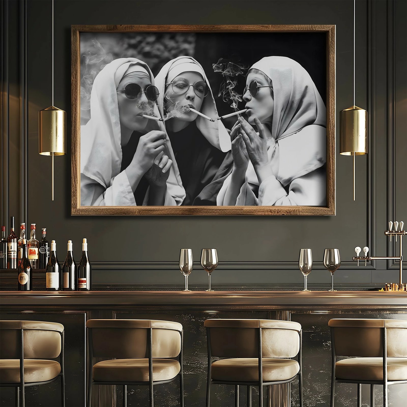 Pikturë dekorative me kornizë MDF, Wallity, GE152-L