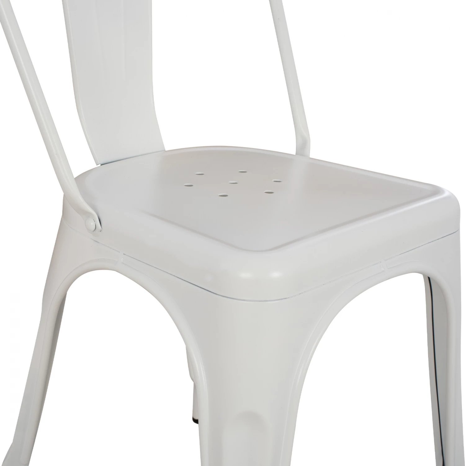 Karrige metalike MELITA FH8641.21 ngjyrë e bardhë matte 43x50x82cm