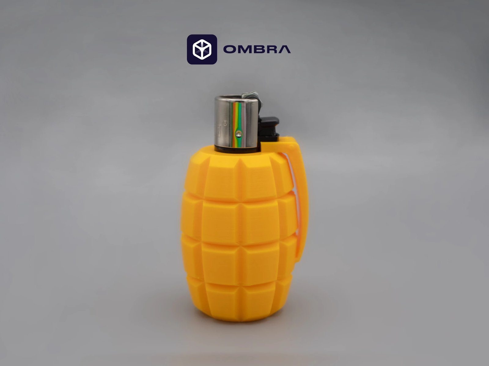 Mbajtëse për çakmak Clipper, Dizajni "Grenade", e portokalltë