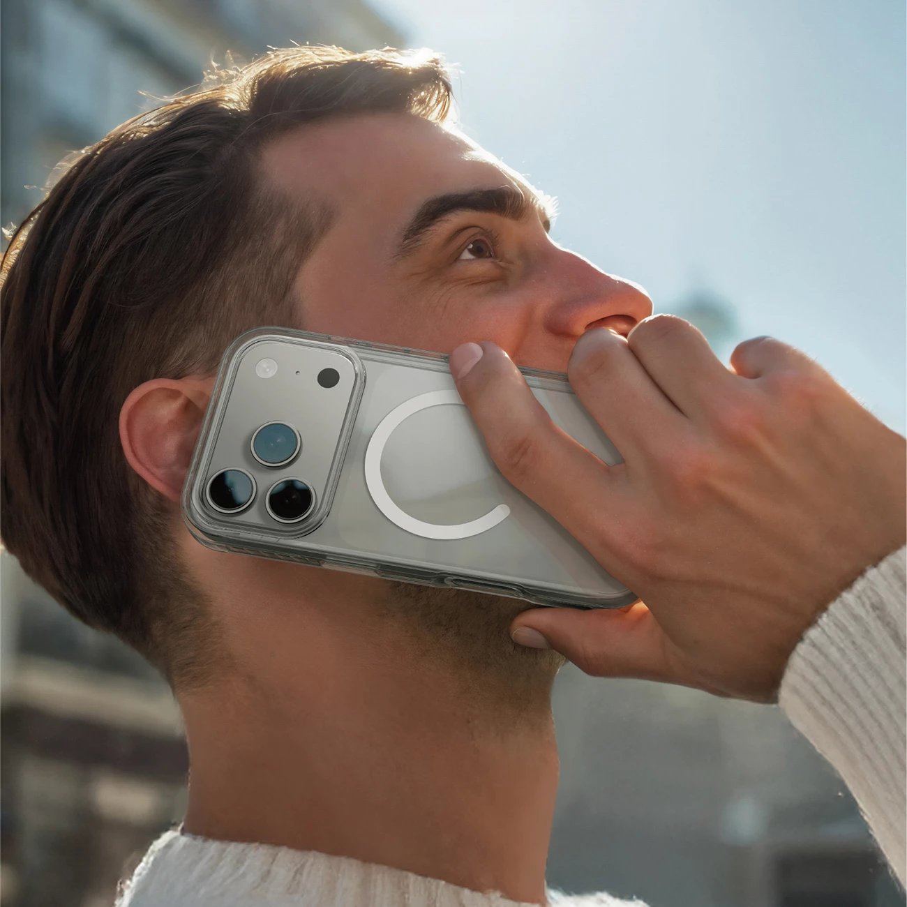 Mbështjellës AmazingThing Titan Pro për iPhone 17 Pro, MagSafe, Transparent