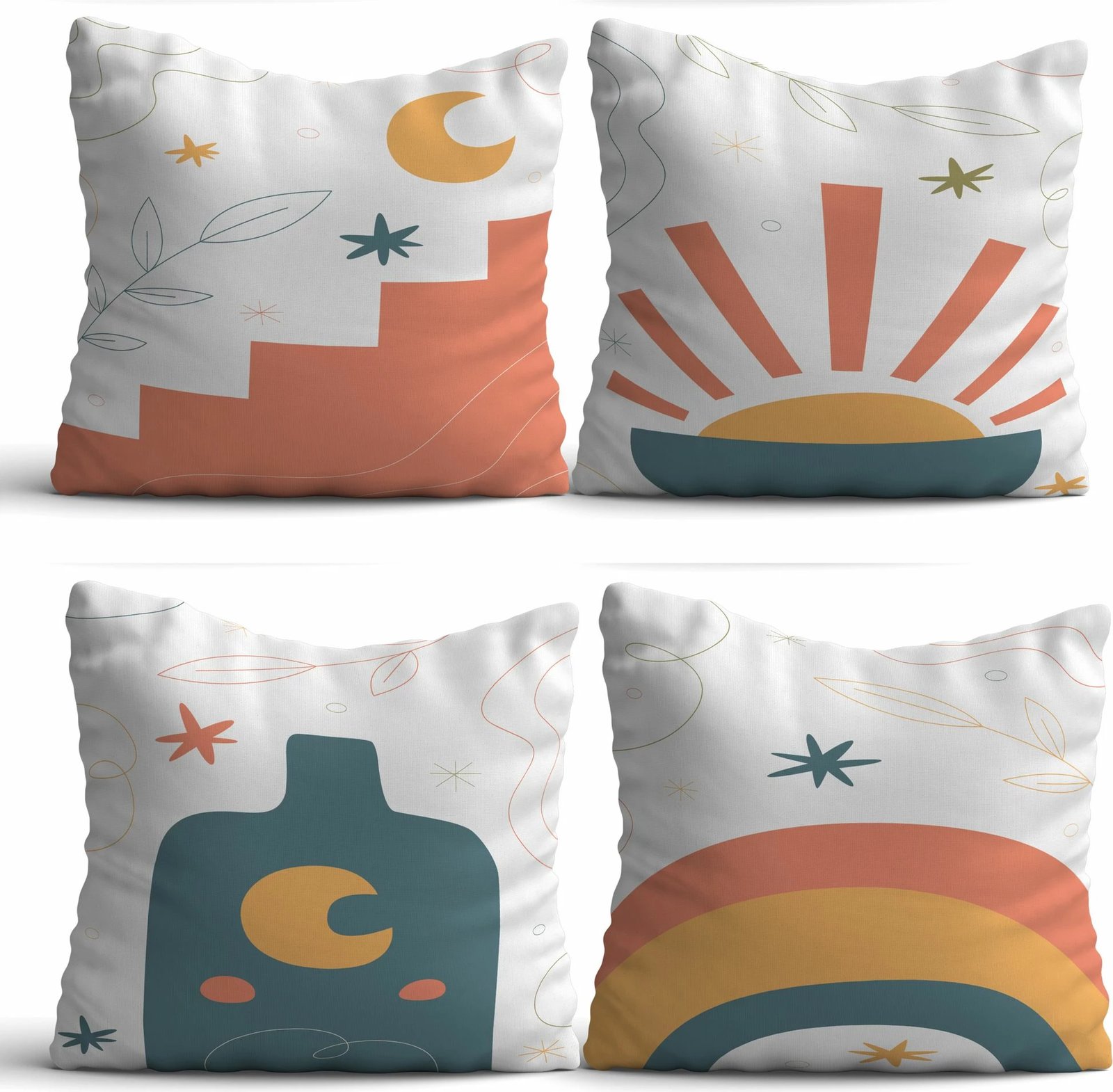 Set mbulesash për jastëkë (4 copë), dizajn Aberto, ASR-plw4 - 7