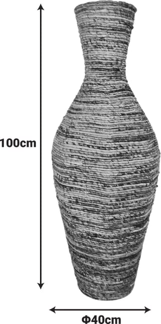 Vazo dekorative Lerpon, litar banane, ngjyrë natyrale, 40x100cm
