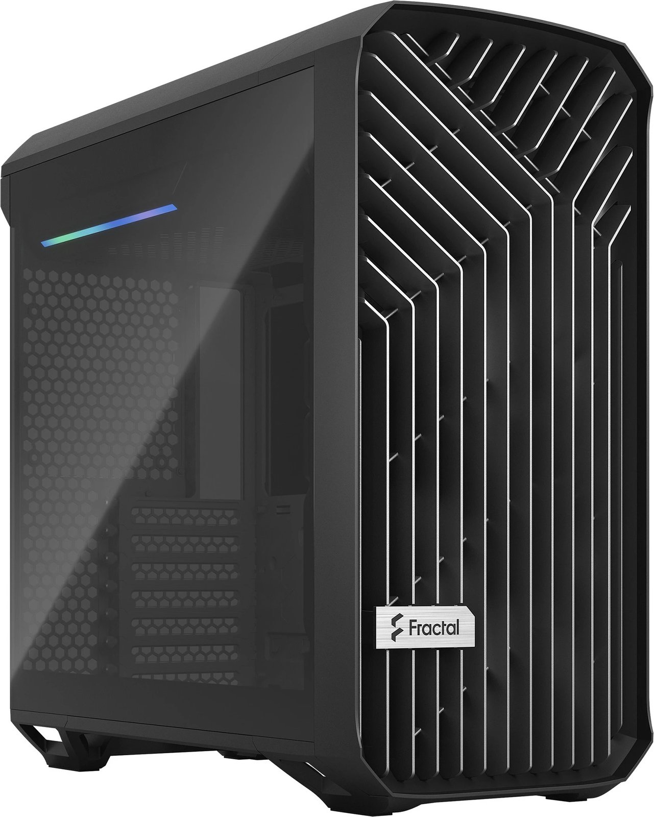 Kasë Fractal Design Torrent Compact, Tower, ATX/EATX/micro ATX/Mini-ITX, xham i temperuar, e zezë