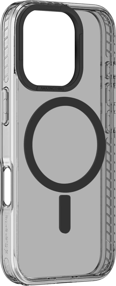 Mbështjellës AmazingThing Titan Pro Mag me unazë magnetike për iPhone 16 Pro, i zi