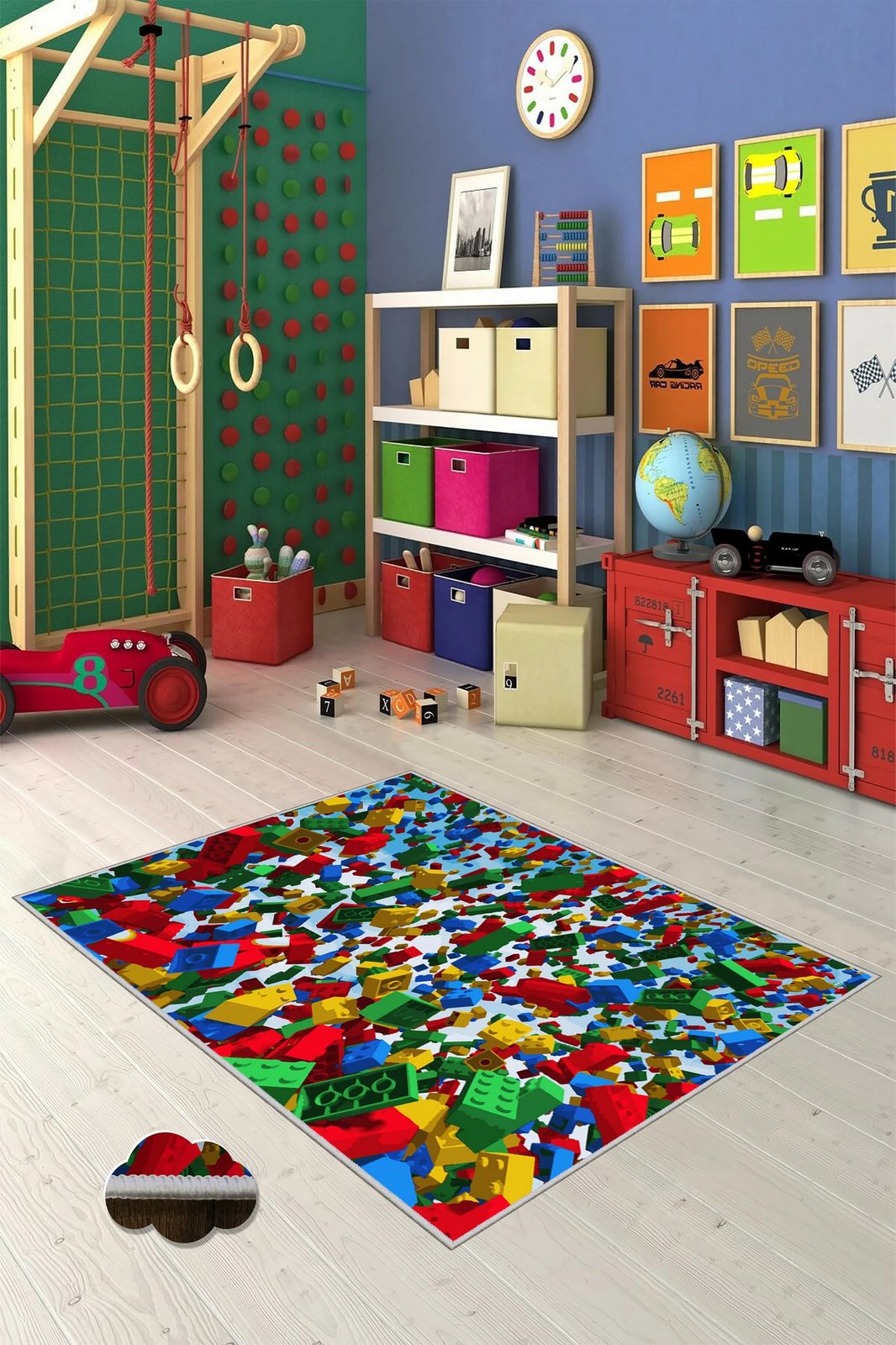 Qilim shumëngjyrësh për fëmijë, 60x100cm, Conceptum Hypnose, WOOKECE152