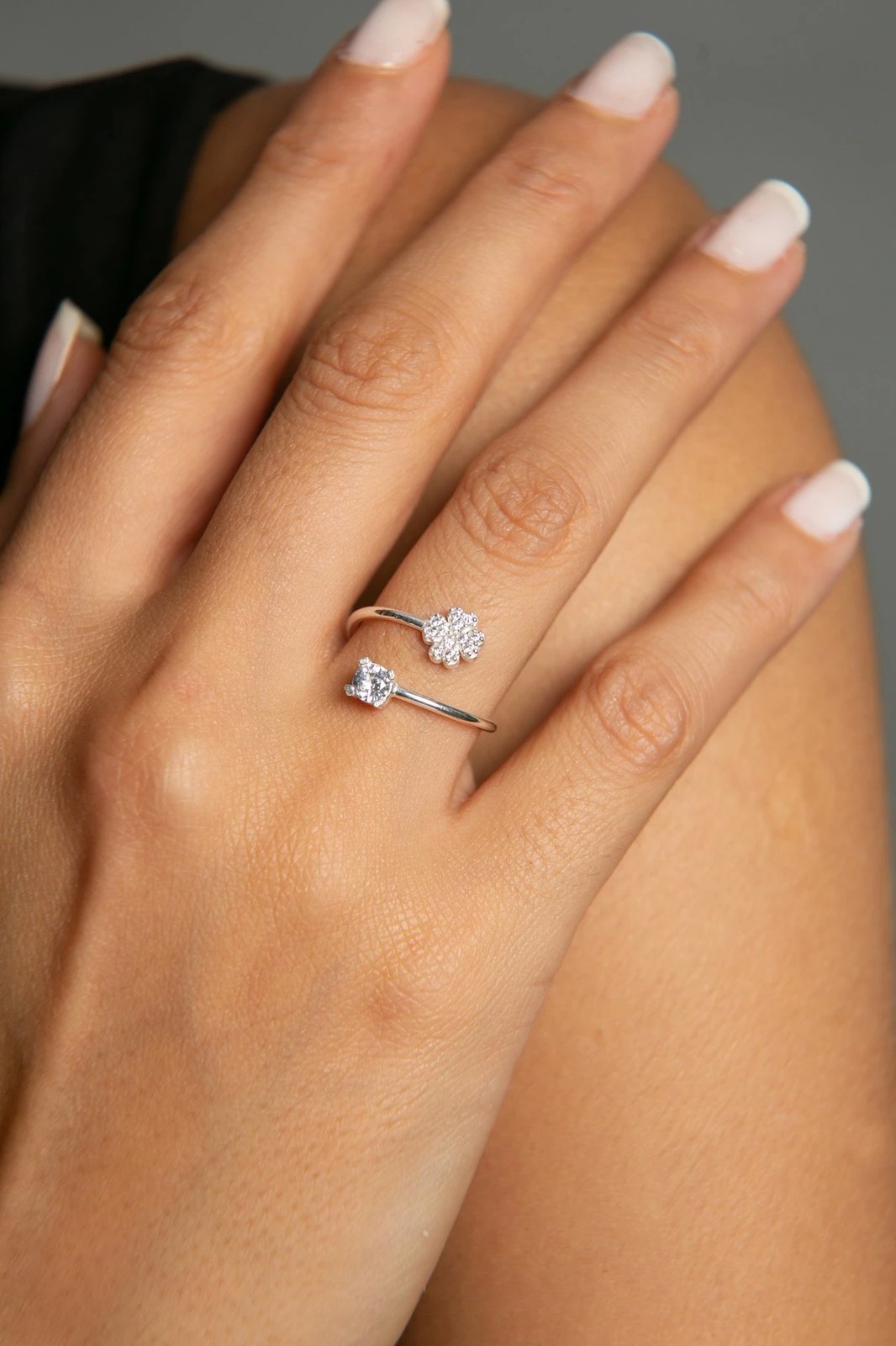 Unazë argjendi Elika, e argjendtë, FA182547