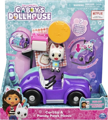 Gabby’s Dollhouse – Set Lojë Picnic me Carlita dhe Pandy Paws