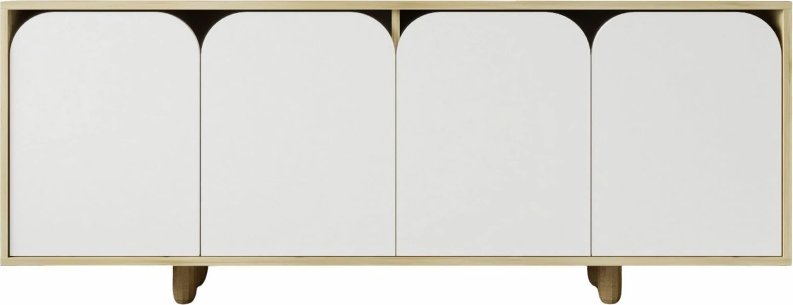 Konsol Skye Decor, Lazio Bohem 180, ngjyrë lis safir, e bardhë