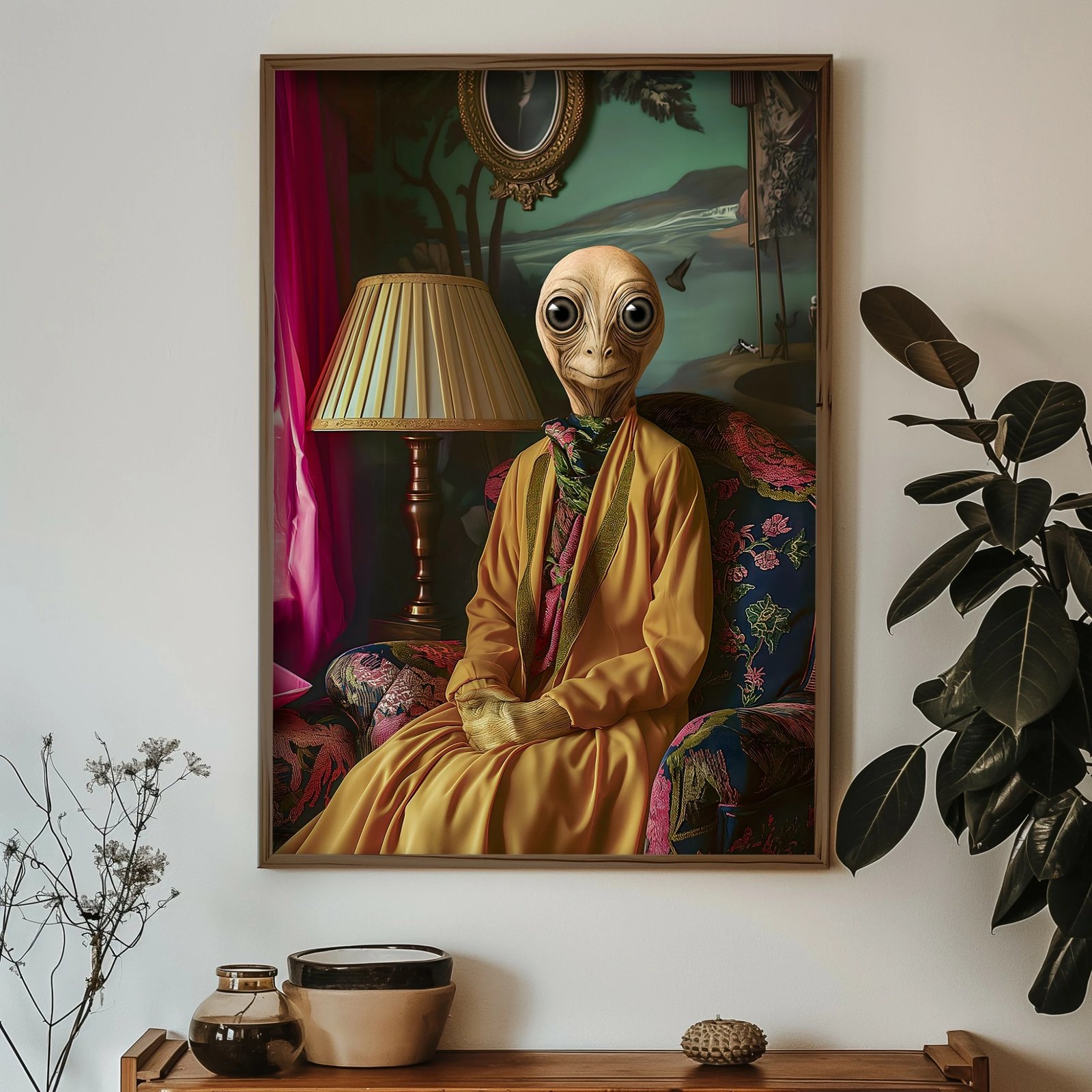 Pikturë dekorative me kornizë, MDF, Wallity, GE241-L