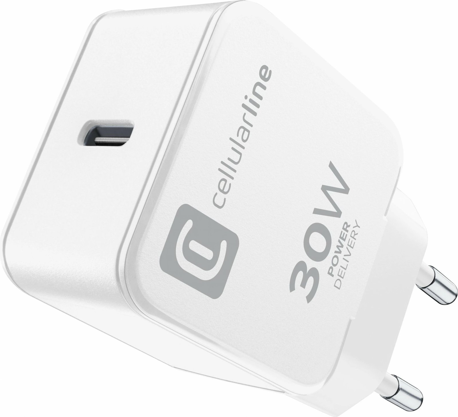 Karikues Cellular Line The One 30W, USB-C, i bardhë