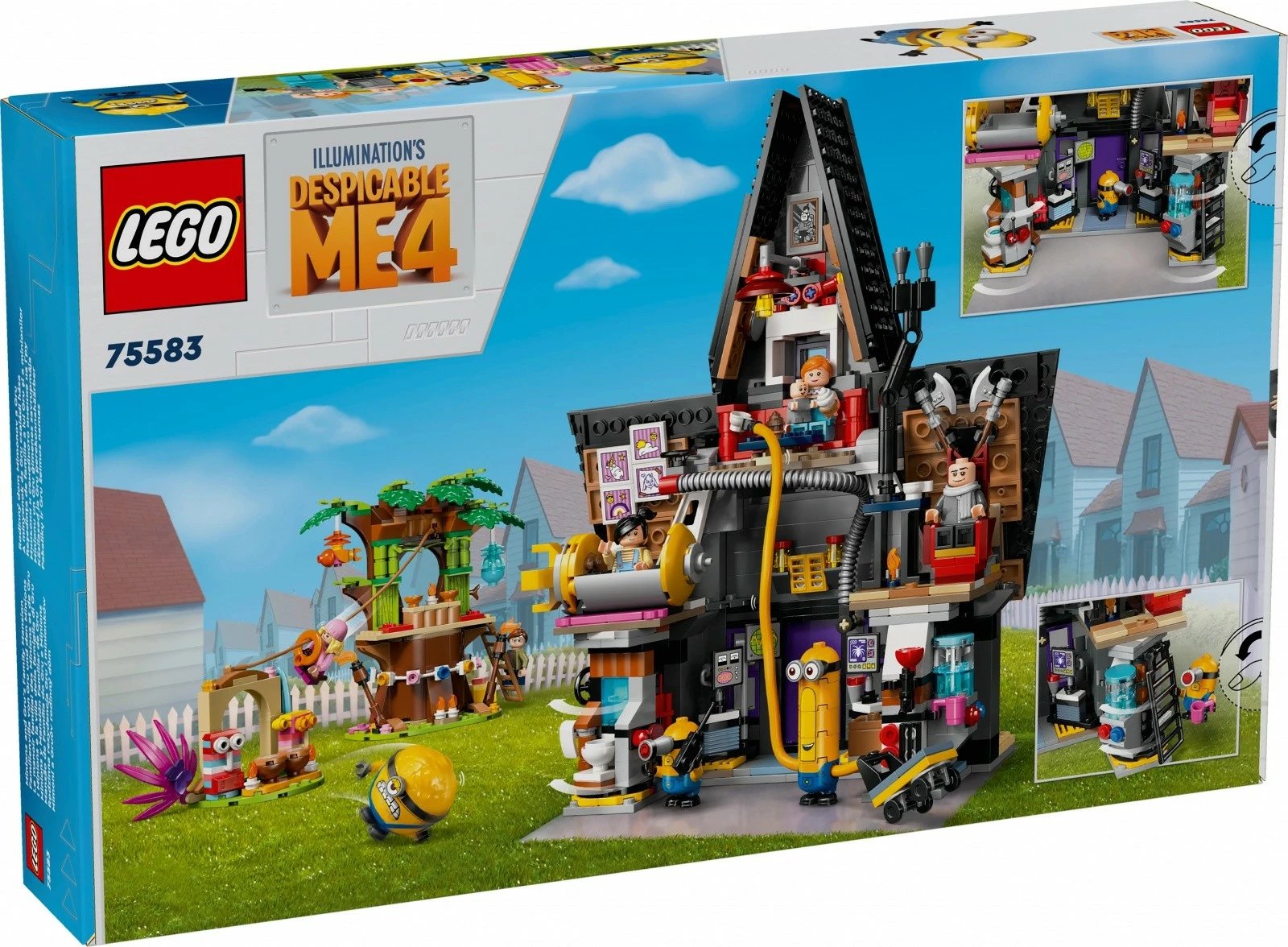 Set LEGO Minions Gru's Family Residence 75583, 868 pjesë, plastikë, për fëmijë, shumëngjyrësh