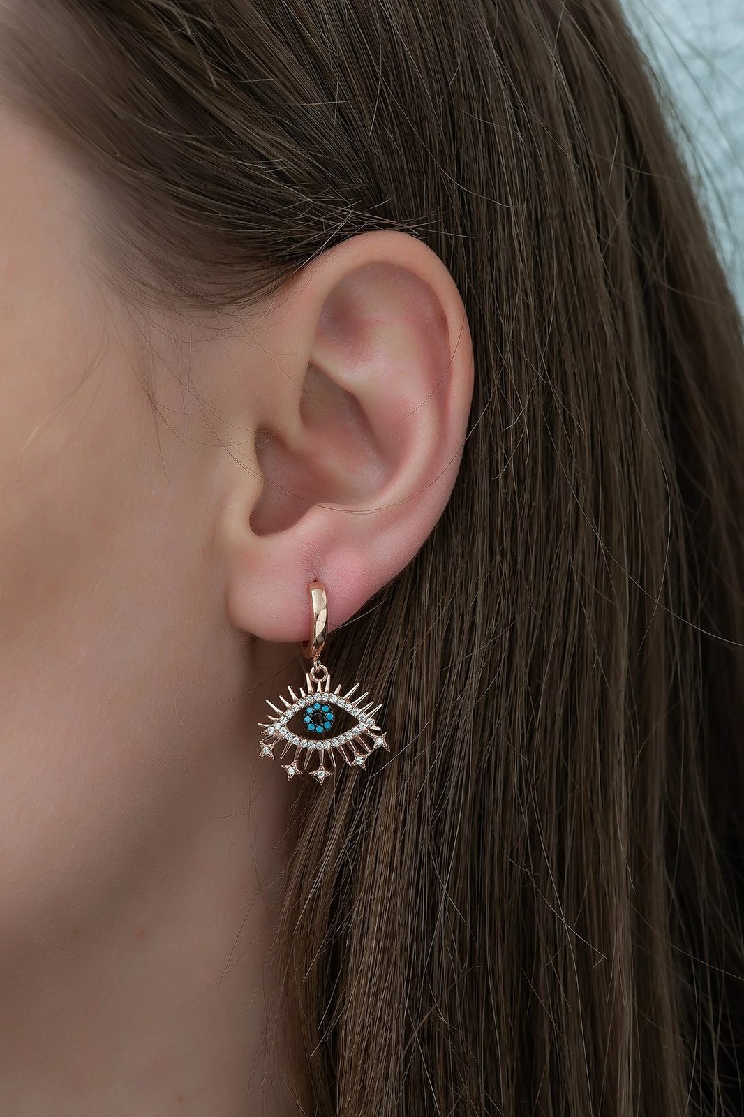 Vath argjendi Jumeon, TRDYL926, ngjyrë rozë ari, kaltër, e bardhë