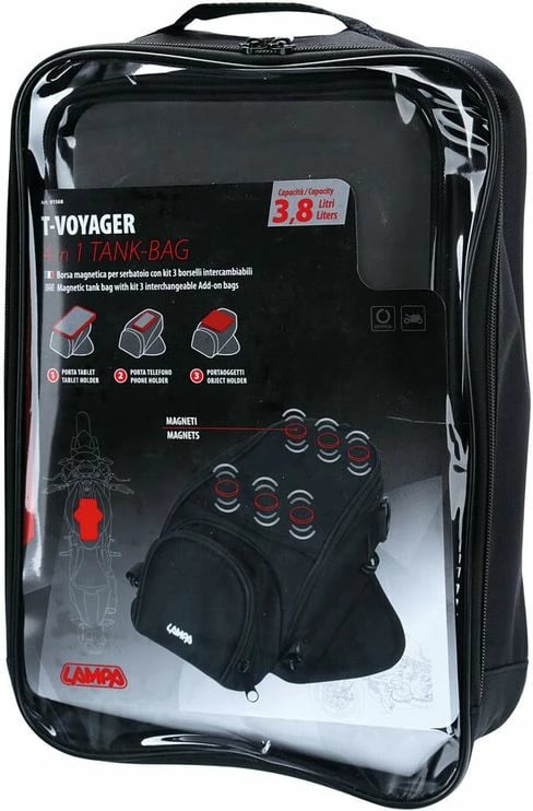 Qante Magnetike T-voyager 4 In 1 Tank Bag