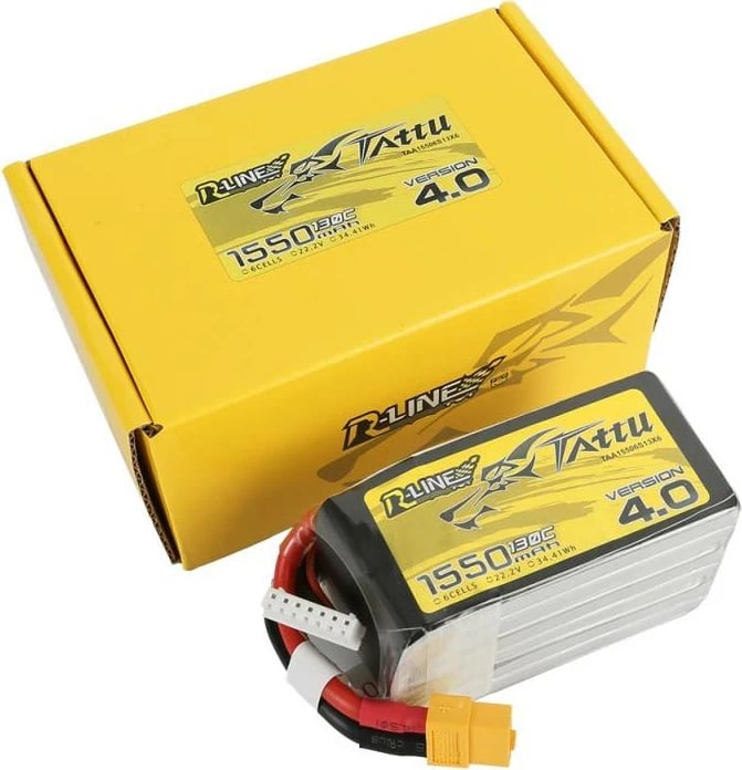 Bateri Tattu R-Line 4.0, 1550mAh, 22.2V, 130C, 6S1P, XT60