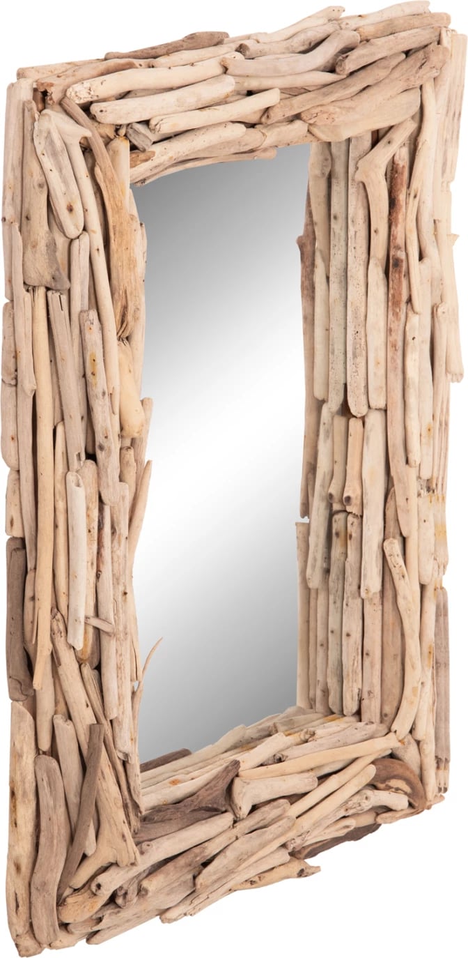 Pasqyrë muri TWIGS FH4440, dru natyral, 62x10x82Hcm
