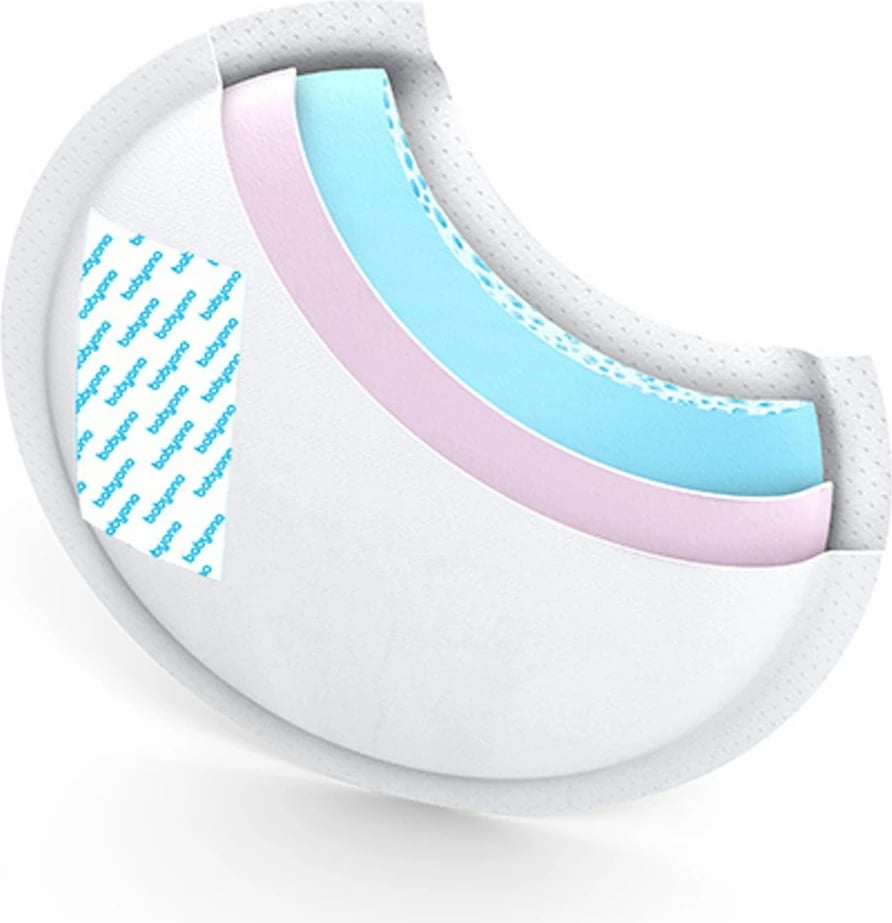 Jastëkë gjiri, Baby Ono, COMFORT, 70 copë, ultra të hollë me ngjitëse, Ø11 cm, e bardhë, set 50+20 gratis