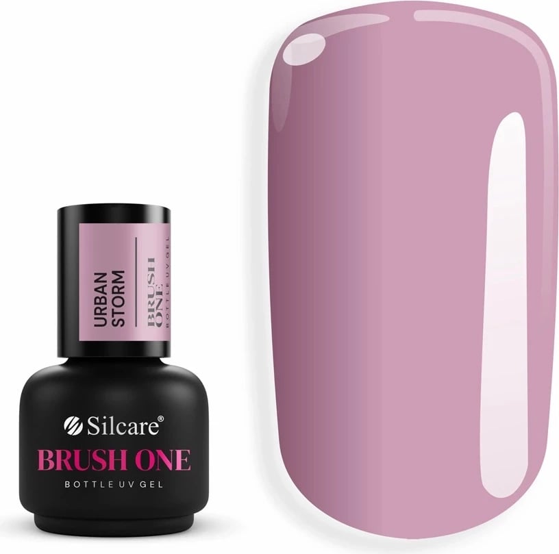 Xhel ndërtues për thonj Silcare Brush One Bottle Gel për femra Urban Storm 15g