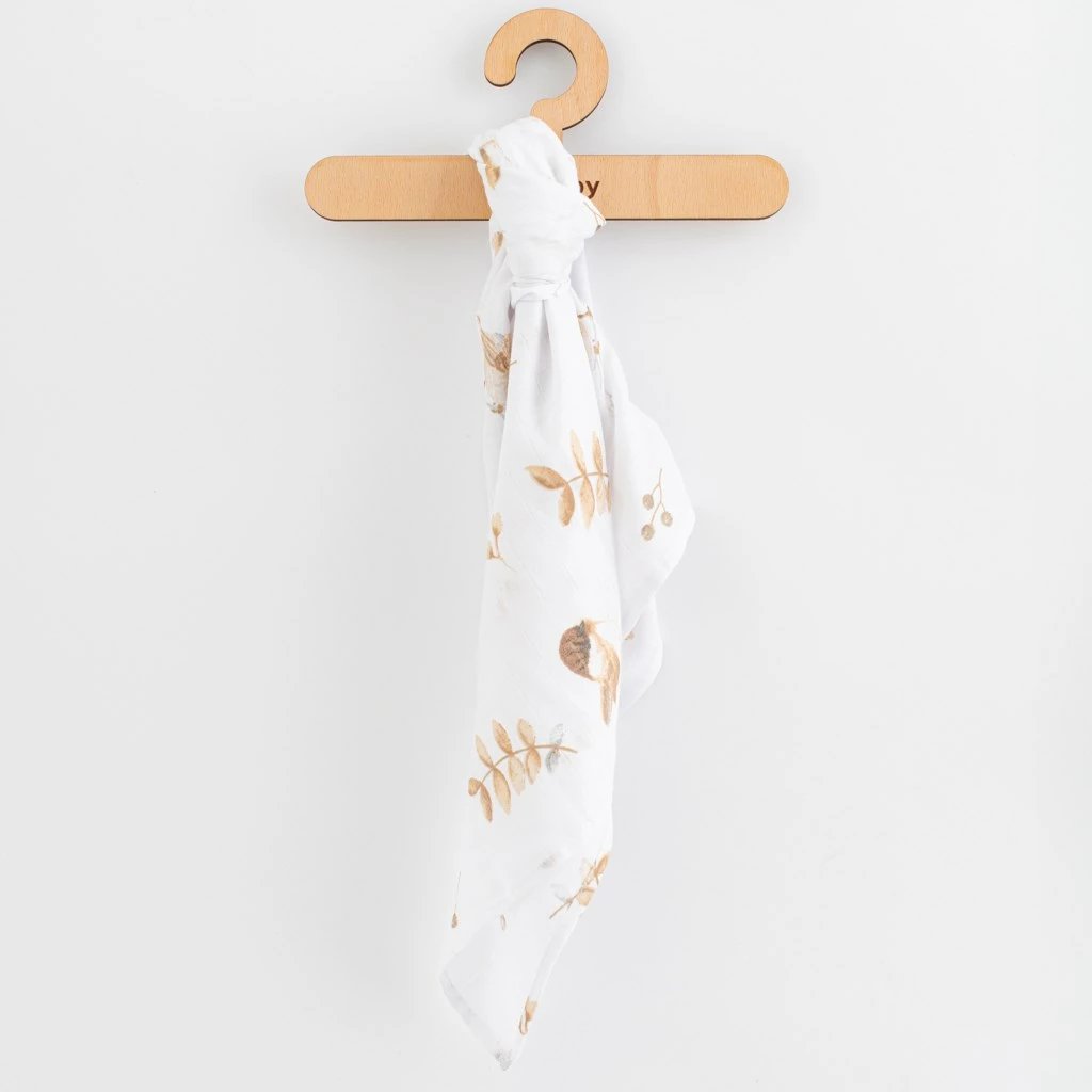 Pelenë muslini New Baby 60x80 cm pambuk 100%, ngjyra të përziera, set 3 copë