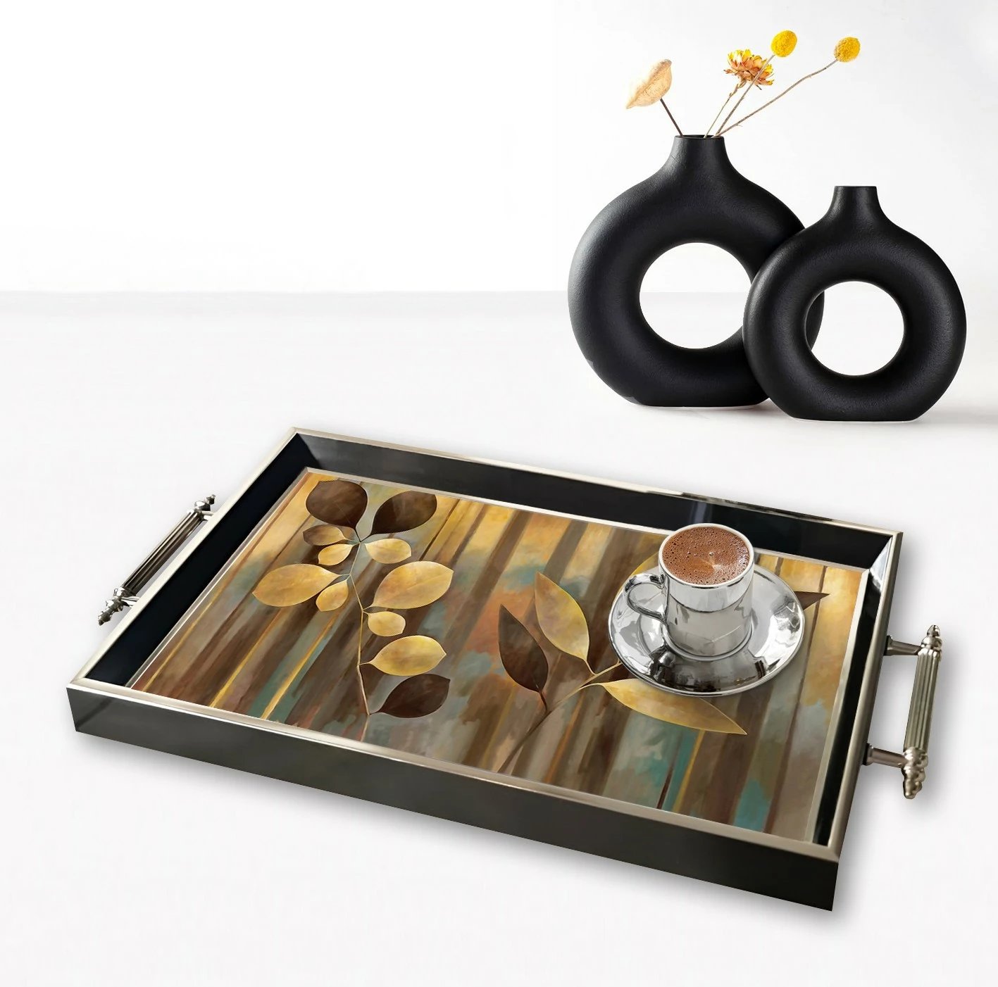 Tabaka dekorative prej qelqi, shumëngjyrëshe, Aberto Design, TPG9883