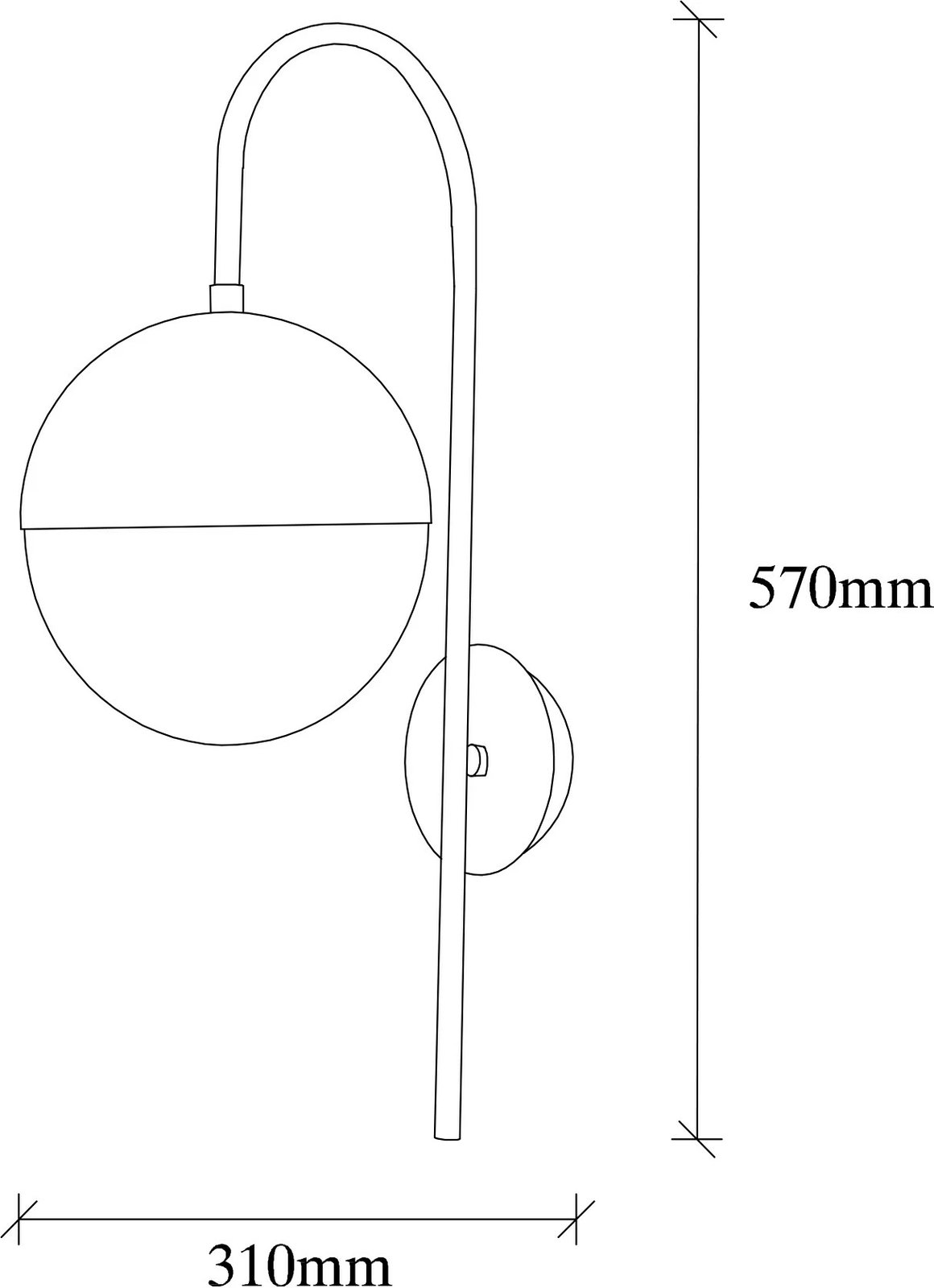 Llambë muri Opviq, Bastos - 3051