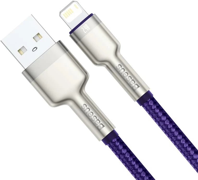 Kabllo USB në Lightning Baseus CALJK-A05, 1m, vjollcë
