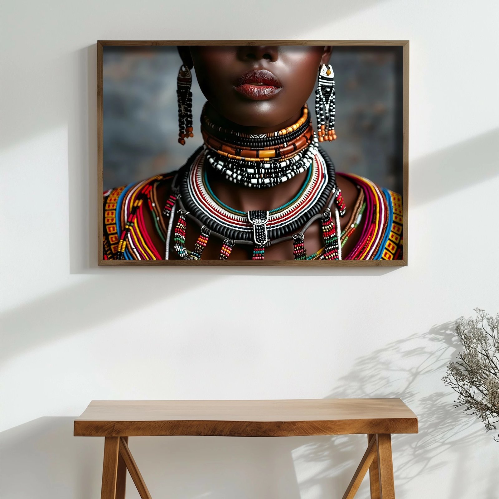 Pikturë dekorative me kornizë MDF, shumëngjyrëshe, Wallity GE244-L