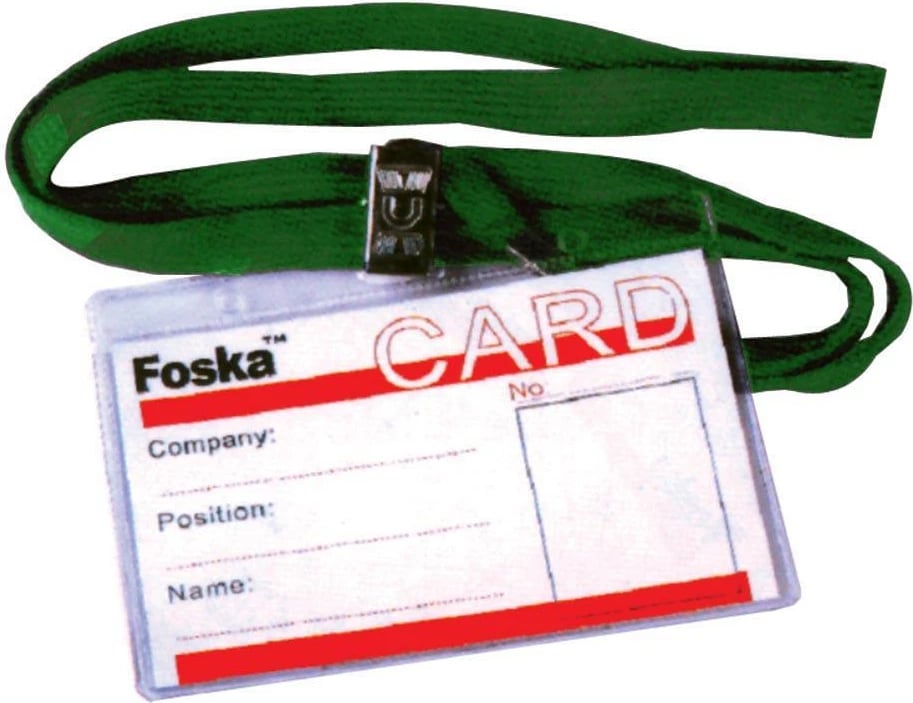 Etiketë emri NEXT me kordon, 11x8cm, 50 copë, Jeshile