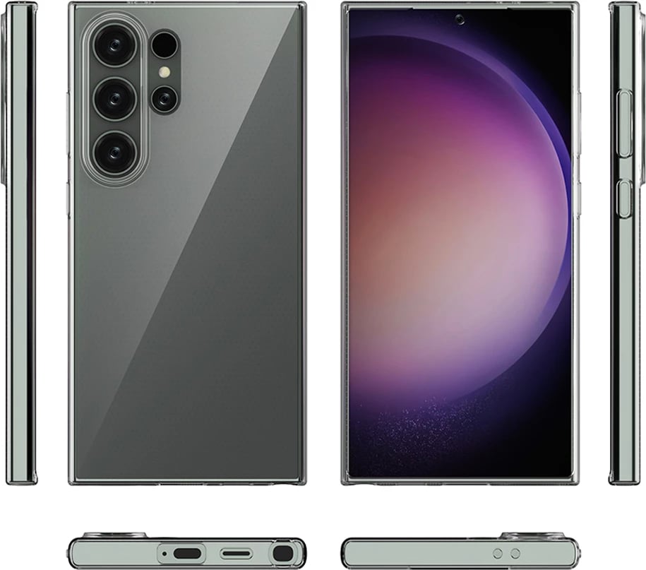 Mbështjellës Hurtel Ultra Clear për Samsung Galaxy S24 Ultra, Transparent