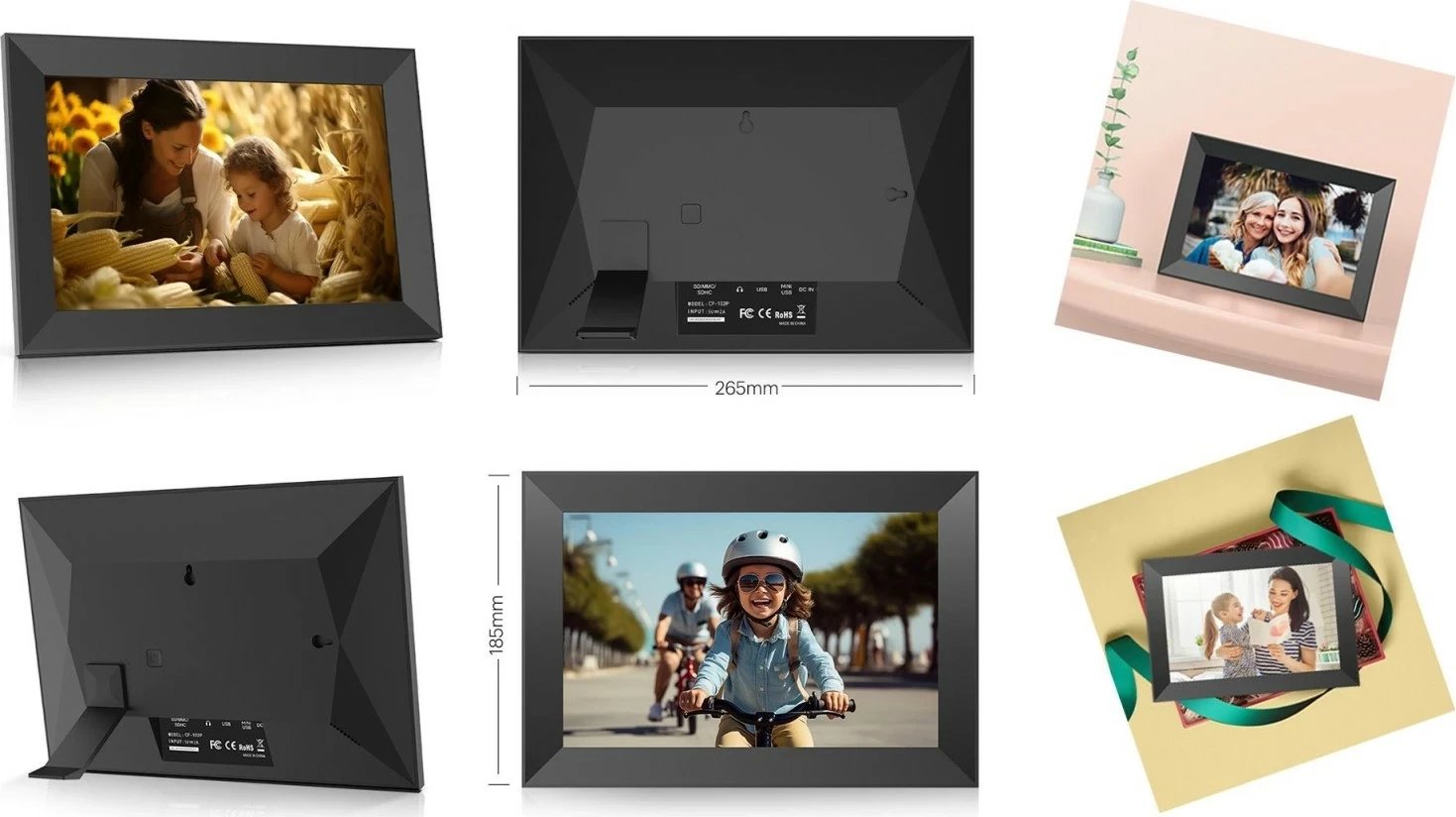 Kornizë digjitale Kodak CF102P, WiFi, 32GB, ekran me prekje, e zezë