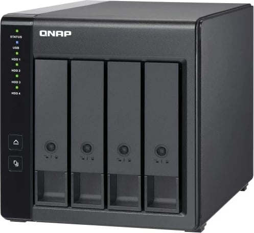 Kasë QNAP TR-004 për HDD/SSD, USB Type-C, 2.5/3.5", E zezë