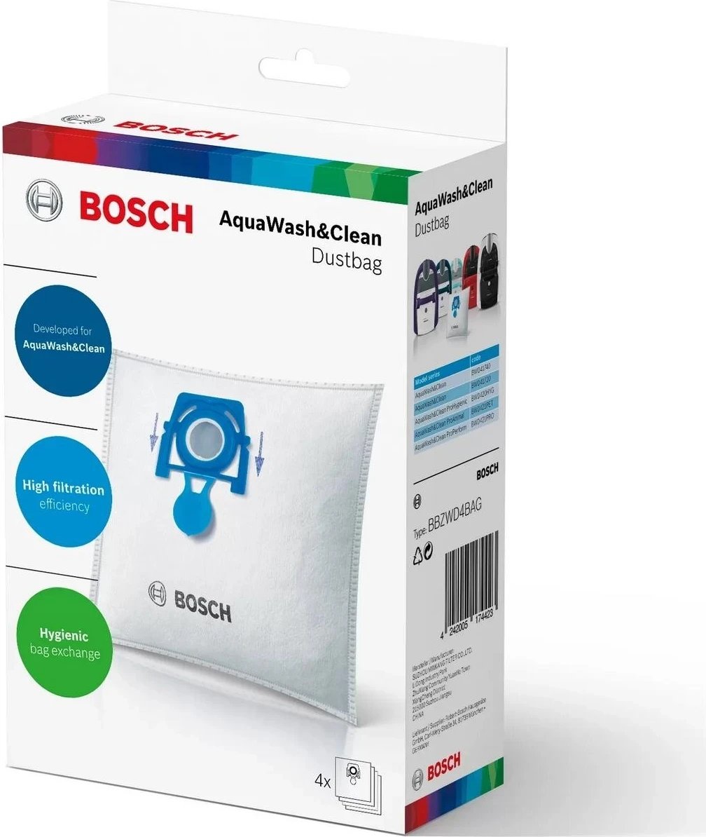 Qese Bosch për AquaWash&Clean, dispozitiv, flizelin
